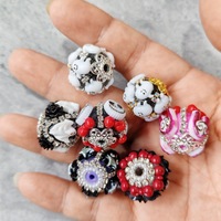 Nouvelles perles de 16 mm nacrées Halloween, motifs crâne, Ghostface, Jason, Freddy, Chucky, breloques intercalaires pour stylos perlés DIY et porte-clés, vente en gros