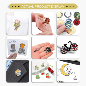 دبابيس مطلية بالمينا الصلبة مخصصة، دبوس بروش بشعار مع غطاء أمان، شارة للبيع بالجملة، صمم دبوس طية صدر معدني خاص بك - Product Image 6