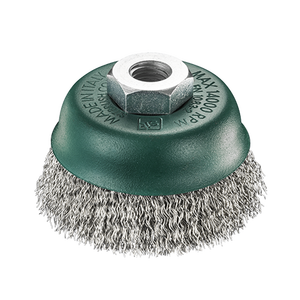 Industrial-Grade 4 Inch Stainless Steel Wheel <b>Brushes</b> Bristle Grinding Polishing DIY Customizable OEM Support - Product Image 1