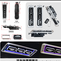Pièces automobiles de rechange, aérateur de plafond pour fourgonnette Mercedes W447 Vito V-Class Toyota Hiace Alphard, aérateur d'air intérieur pour fourgonnette
