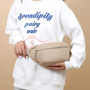 Sac de poitrine uni pour femme, violet, avec poche avant zippée, sac bandoulière portable pour tenues quotidiennes, hiver 2025 - Product Image 3