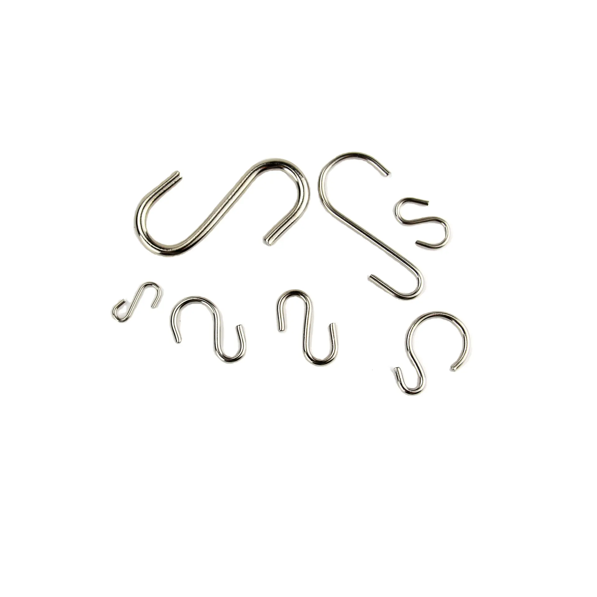 Individuelle Herstellung ein ganzes Angebot an Formen von Metalldrahthaken, Clips S-Haken, besondere Form Metall Ring-Schwanz-Haken