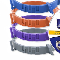 Collier pour chien en silicone, hypoallergénique, résistant à l'eau, réglable et découpable