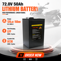 Fournisseur fiable de batteries au lithium 72V 50Ah 25Ah 90Ah, BMS solaire anti-surcharge, batterie au lithium 60V 50Ah pour trottinette électrique