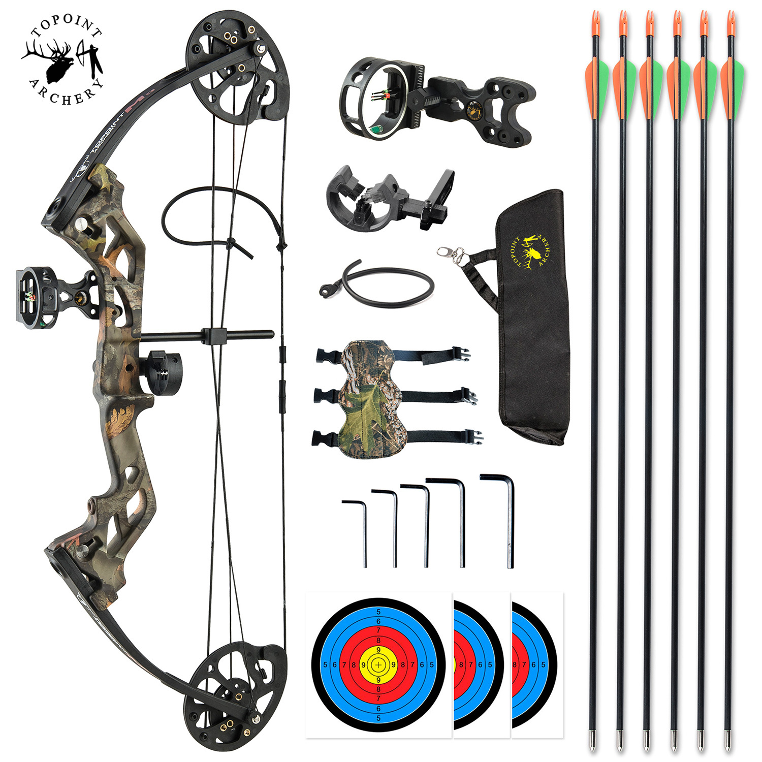 TOPOINT ARCHERY M3 コンパウンドボウ 初心者パッケージ 初心者 