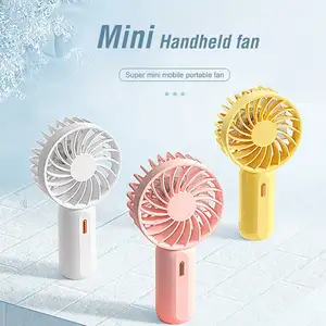 Mini ventilador de mão portátil 500mah, recarregável, barato, carregamento, ventilador portátil, de mão