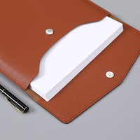 Bolsa de archivo de almacenamiento Vertical A4 personalizada de fábrica, carpeta de archivos de documentos de contrato impermeable de cuero Pu para oficina de negocios