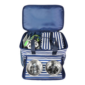 Sac à bandoulière classique et pratique pour animaux de compagnie, fermeture éclair étanche, design rembourré multi-structurel et respirant pour petits chiens en randonnée - Product Image 3