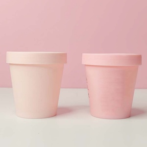 Luxury Cosmetic FacialMask Jar 50g 100g 200g Black White Pink Yellow Green Plastic PP Cosmetic Cream Jar for Body Butter - Product Image 5