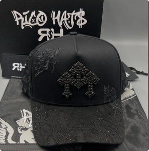 Gorras <span class=keywords><strong>de</strong></span> Béisbol Personalizadas OEM <span class=keywords><strong>de</strong></span> 5 Paneles, Gorras Deportivas <span class=keywords><strong>de</strong></span> Gamuza <span class=keywords><strong>de</strong></span> Ala Ancha con Pedrería X Rich the Kid, Gorras X <span class=keywords><strong>Ct</strong></span> - Product Image 2