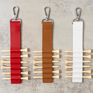 Taquets en <span class=keywords><strong>bois</strong></span> de golf en plein air étui en cuir porte-clés portable sac de rangement en t-shirt sac à taquets multi-pièces - Product Image 1