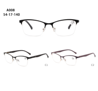 Lunettes de lecture demi-cerclées œil-de-chat avec verres anti-rayures pour femme, style professionnel élégant, logo personnalisé, étui à lunettes de marque YANA