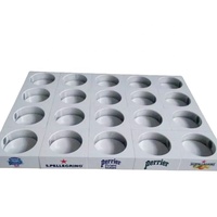 Boîtes en plexi blanches de taille personnalisée modernes bouteilles de boisson en acrylique de 3mm d'épaisseur avec base magnétique pour l'affichage en magasin organiser le stockage