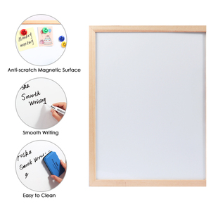 Tableau d'affichage combiné en liège et tableau blanc encadré en bois, double fonctionnalité, 16x24 pouces, faible MOQ, pour salle de classe, maison, école et bureau - Product Image 2