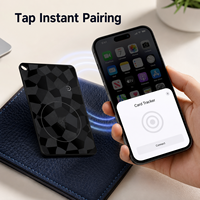 Traceur de cartes certifié MFi pour Apple Find My, traceur de portefeuille ultra-fin, localisateur GPS Bluetooth, chercheur d'objets pour iPhone IOS