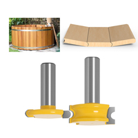 Jeu de fraises à rainurer et à profiler Miaorui, 2 pièces, à pointe en carbure, pour le bois, queue de 6 mm, OEM