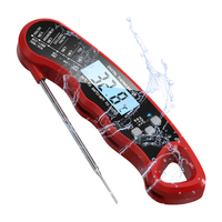 Thermomètre numérique pliable, instantané, durable et étanche pour aliments, viande, barbecue, cuisson et grillades