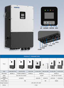 Convertisseur <span class=keywords><strong>solaire</strong></span> hybride triphasé 30 kVA 30 kW 60 kW IP66 4MPPT haute tension avec surveillance à distance WiFi et contrôle par application 50 Hz/60 Hz - Product Image 4