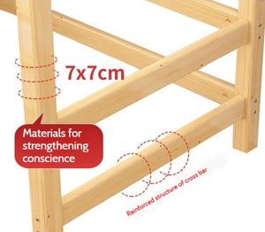 Bilido Juego de dormitorio moderno de madera maciza Cama integrada Escritorio y gabinete Muebles de apartamento pequeños con litera para hoteles - Product Image 6