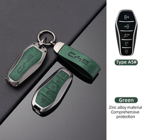 Étui de protection pour clé de voiture en alliage de zinc et cuir pour Byd Song Pro Tang Dm Qin Plus Max Yuan Atto 3 Han Ev Dolphin