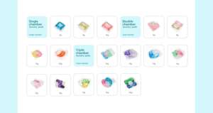 Capsules de détergent à lessive jetables à double chambre de 240g, soluble dans l'eau, odeur durable, écologiques, pour vêtements - Product Image 5