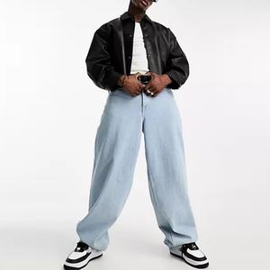 Veste en similicuir pour homme, coupe courte, boutonnée, grande taille, de haute qualité, vente en gros - Product Image 2