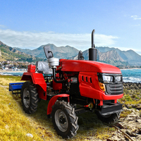 Tracteur Agricole Chinois 40 CV 4x4 Petite Machine Agricole Prix Mini Tracteur de Jardin avec Chargeur Frontal et Rétrocaveuse à Vendre