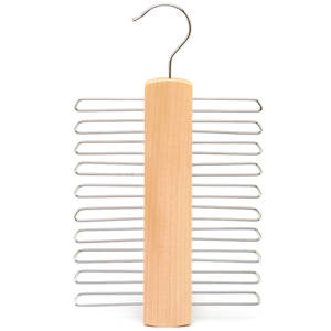 LINDON Porte-cravate en <span class=keywords><strong>bois</strong></span> multicouche Porte-écharpe multifonctionnel peu encombrant pour cravate pour hommes - Product Image 1