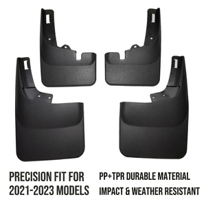 Ensemble de garde-boue avant et arrière compatible avec les camions F150 <span class=keywords><strong>2021</strong></span>-2025 et les véhicules électriques Lightning EV série YURAN, PP+TPR, garantie de 12 mois - Product Image 2