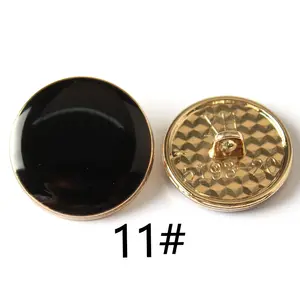 Botões redondos de metal para costura de botões de liga de zinco personalizados para roupas