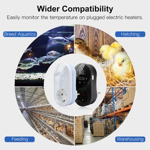 <span class=keywords><strong>Enchufe</strong></span> Inteligente <span class=keywords><strong>WiFi</strong></span> Tuya con Control de Temperatura LED Programable, <span class=keywords><strong>Enchufe</strong></span> Inalámbrico con Control de Temperatura por Aplicación, <span class=keywords><strong>Enchufe</strong></span> para UE, Reino Unido y EE. UU. - Product Image 5