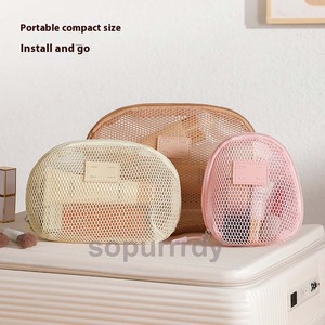 Custom Logo Portable <b>Travel</b> Transparent Mesh Storage <b>Makeup</b> <b>Bag</b> Multi-functional Lipstick Storage <b>Bag</b> and Mini Toiletry <b>Bag</b> - Product Image 5