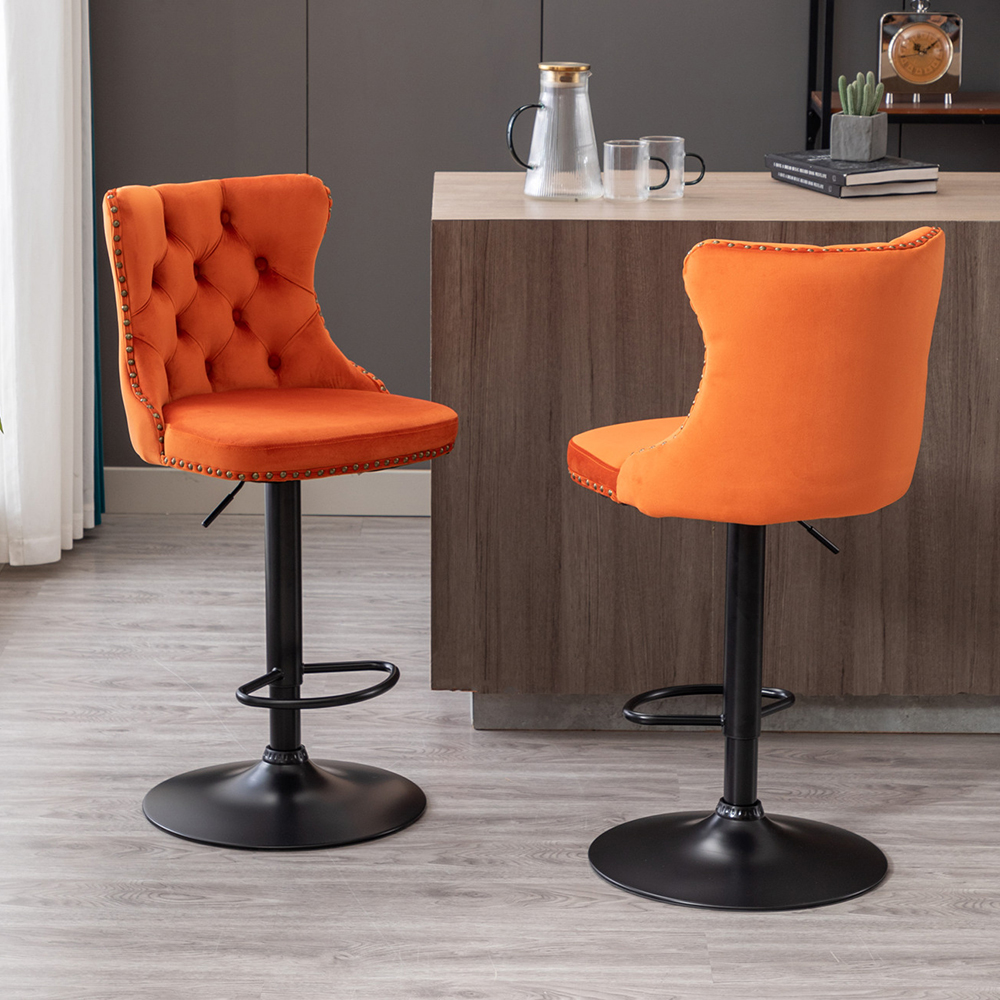 Jambe orange-noir