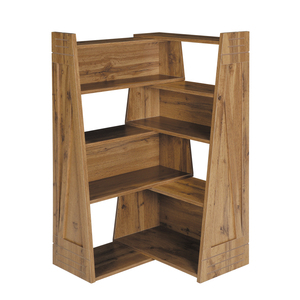Libreria pieghevole in legno a più ripiani per soggiorno e ufficio domestico - Product Image 4