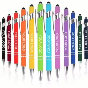 Bolígrafo Multifunción Promocional con Punta Táctil, Bolígrafo de Pantalla Táctil Suave 2 en 1, Bolígrafos de Metal de Lujo con Logotipo Personalizado - Product Image 1