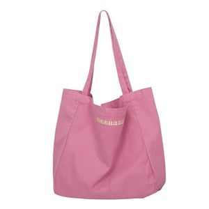 Ruime katoenen tas met aangepaste logo-borduring, extra grote canvas tas - Product Image 6