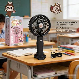 สินค้ามาใหม่ ขายส่ง ราคาพิเศษ พัดลมมือถือพลาสติก ABS ลายการ์ตูนแบบพกพา ยี่ห้อ Bubu ปรับความเร็วได้ 3 ระดับ - Product Image 4