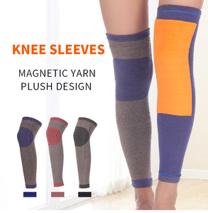 Magnétique de soulagement de douleur de genou ceinture Veau Soutien Du Genou Chaud rehband chauffage genouillère - Product Image 2