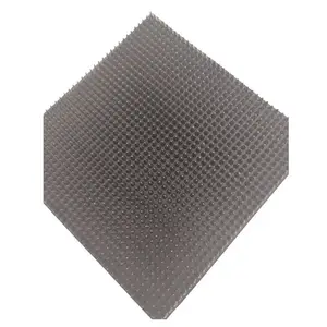 Magnetic, conductive, hollow, rubber cone, microwave absorbing material