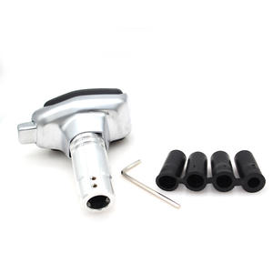 Pommeau de levier de vitesse universel en alliage d'aluminium, cuir perforé, conception ergonomique pour voitures et yachts - Product Image 5