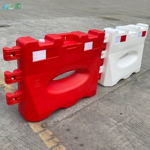 Новый дизайн, экологически чистый пластиковый водозаполненный баррикад для дорожного движения, Баррикада для использования на дорогах и дорогах - Product Image 4