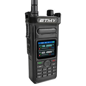 Radio Bidireccional ET-UV58 Analógica de Doble Banda VHF UHF de Largo Alcance, Teclado Completo, Alta Potencia de 10 Vatios, Resistente al Agua IP67 - Product Image 6