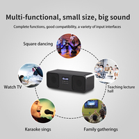 Reproductores de Karaoke 2 en 1, Altavoces Bluetooth con Micrófono Inalámbrico, Soporte para Teléfono, Altavoz Karaoke para Cantar en Casa
