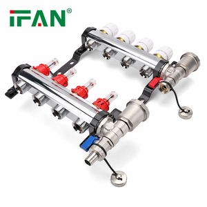 IFAN Factory Making High Quality 3/4 "Colector de conexión roscada Casa Hogar Calefacción por suelo radiante Colector de latón - Product Image 1