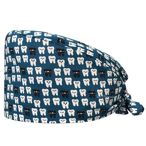 Gorros Quirúrgicos Personalizados al por Mayor para Enfermeras, Ajustables con Lazos Traseros, de Tela Transpirable y Reutilizables para Hospitales y Clínicas Dentales - Product Image 3