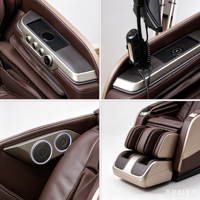 Fauteuil de massage électrique commercial de luxe AI pour la circulation sanguine italienne, massage 3D complet du corps