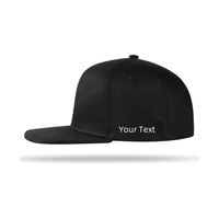 Chapeau Snapback 5 panneaux de haute qualité à bord plat Casquette de protection solaire respirante à fermeture arrière réglable personnalisée pour les sports quotidiens
