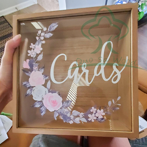 Caja de Madera para Tarjetas de Boda, Caja de Almacenamiento de Tarjetas para Recepción, Decoraciones de Boda para Fiesta de Recepción, Cumpleaños, Caja de Regalos de Boda - Product Image 3