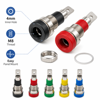 Vente en gros usine – Bornier de connexion banane 4 mm, prise femelle à montage sur panneau, filetage M8, borne de test OEM pour PCB