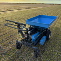Épandeur de semences de pelouse autopropulsé à large zone agricole de haute qualité pour épandeur d'engrais